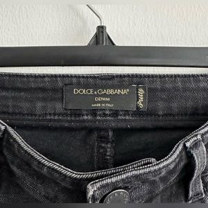 Black | denim | skinny straight | luxury | designer dolce y gabbana jean
